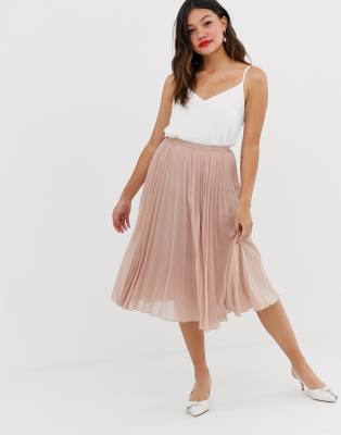 asos pleated midi