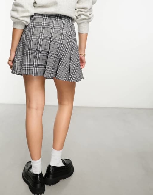 Pleated plaid skirt asos hotsell