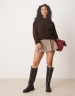ASOS DESIGN Conan pull on chunky boots in chocolate