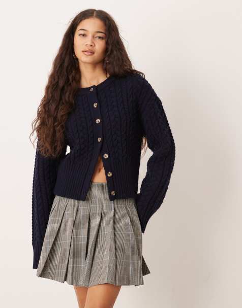 ASOS DESIGN pleated mini skirt in check