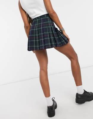 plaid mini skirt asos