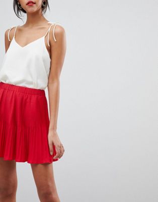 asos pleated mini skirt
