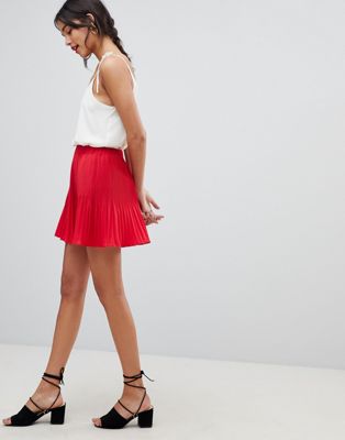 asos pleated mini skirt