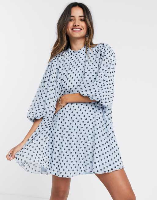 Asos design polka dot dress sale