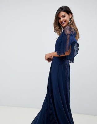 asos lace insert panelled maxi dress