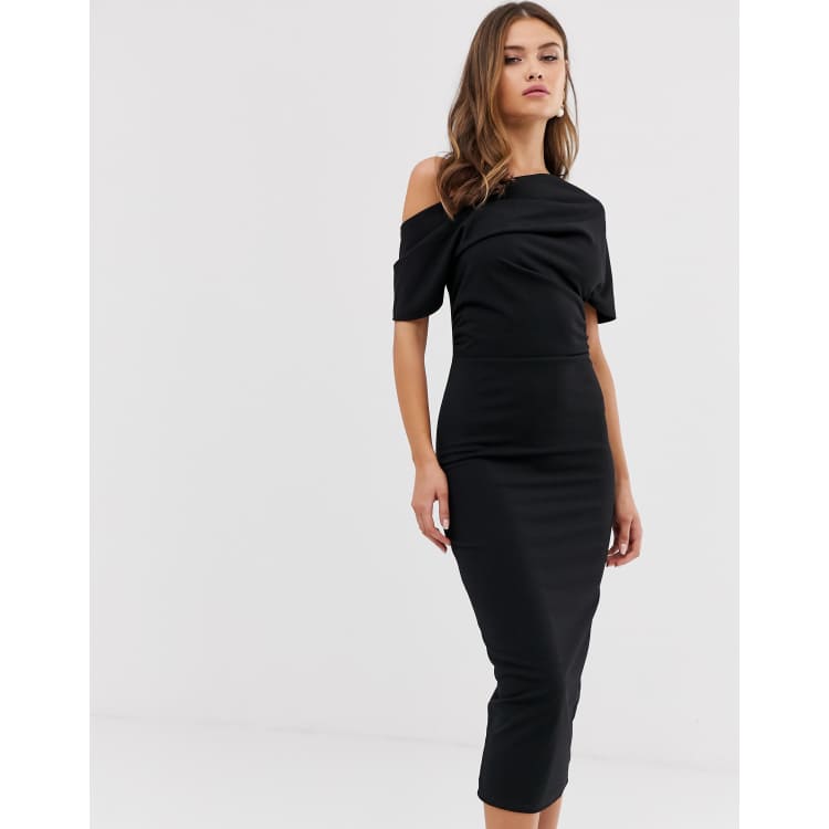 dry fit dress shirt Secretary Pencil Dress in Black – Glamour Bunny main image 0