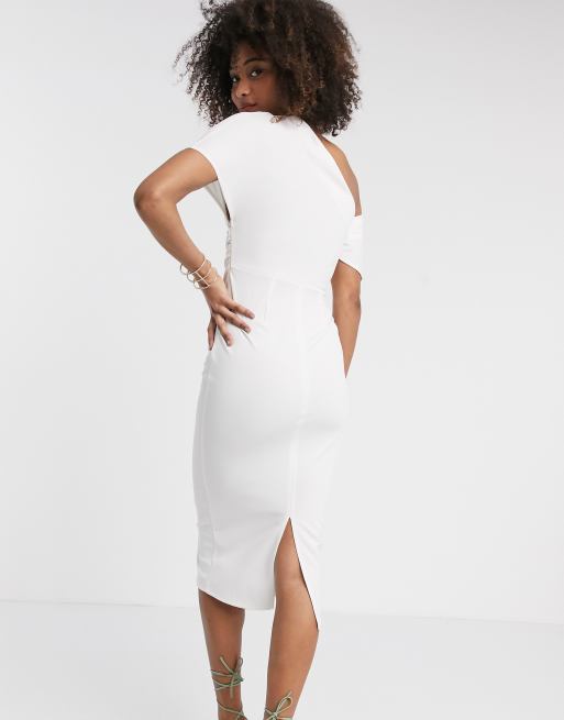 Asos white hot sale pencil dress