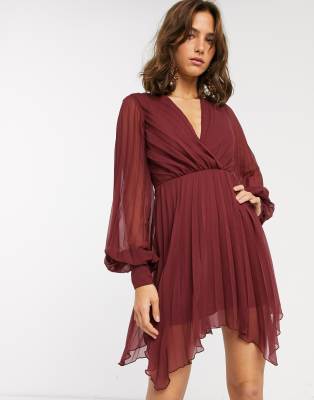 asos balloon sleeve dress