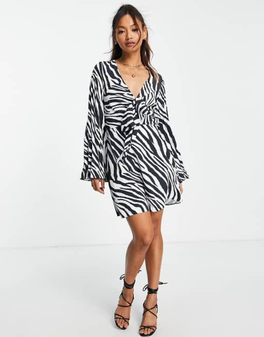 Asos store zebra dress