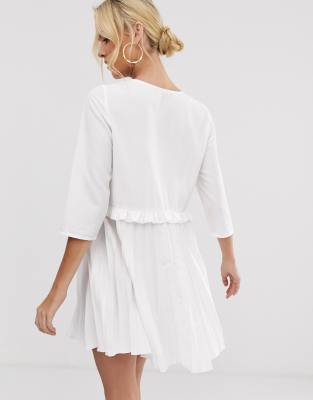 asos white mini dress