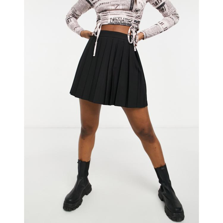 Plain black best sale tennis skirt