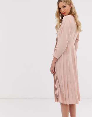 asos tie front dress