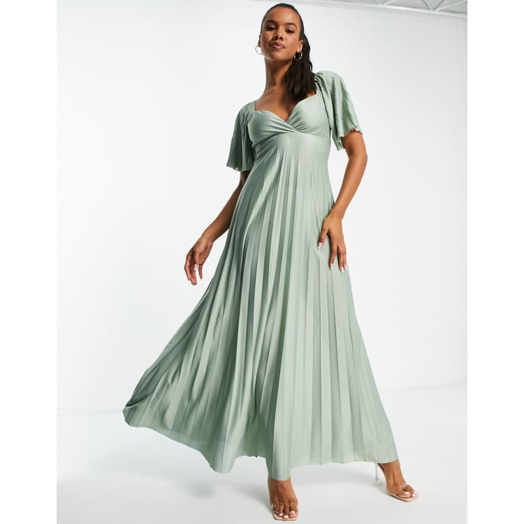 exquisite bridesmaid dresses Elegant Bridesmaid Dresses Sleeveless A-Line Cross Back Chiffon Dresse main image 1