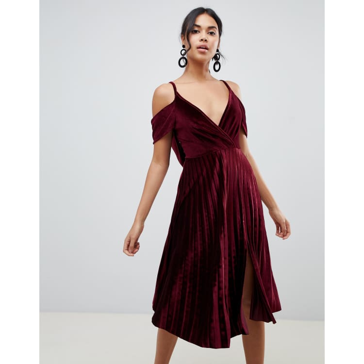 Twiin Embers Cowl Back Mesh And Velvet Cami Top, $11, Asos