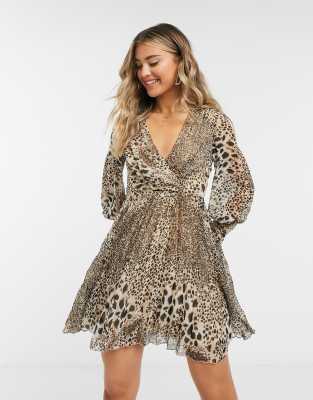 asos wrap mini dress