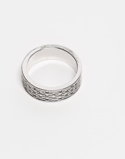 ASOS DESIGN – Pleciony pierścionek w srebrnym kolorze, 3 z 3