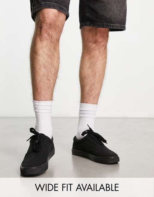 Asos white store canvas shoes