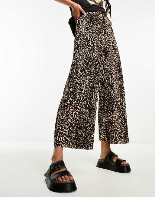 ASOS DESIGN plisse culotte pants