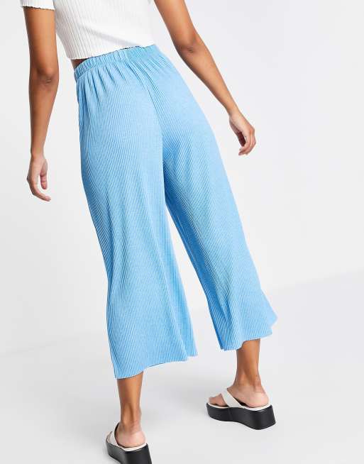 Blue culotte hot sale pants