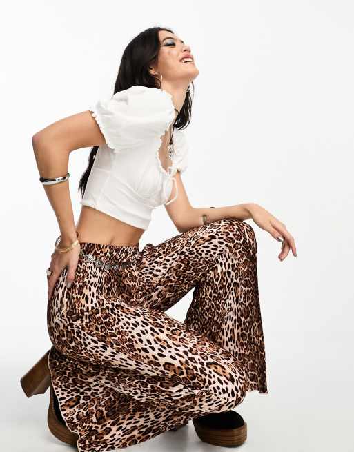 ASOS DESIGN Tall flare leggings in animal print