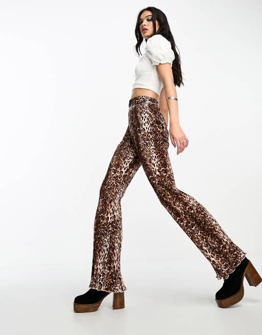 Leopard Flares  Miss Festival Clothing