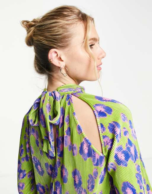 slim fit dress slacks Sage Multi Floral Embroidered Maxi Dress With Sheer Flutter Sleeves
