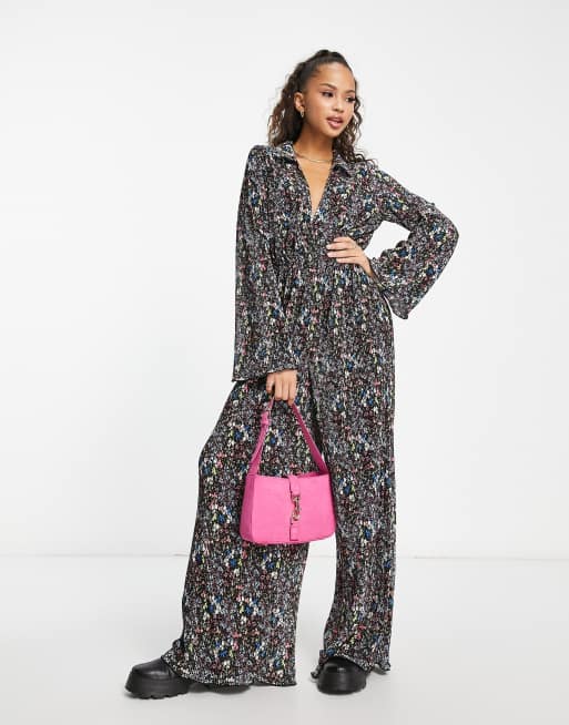 Long sleeve outlet maxi jumpsuit