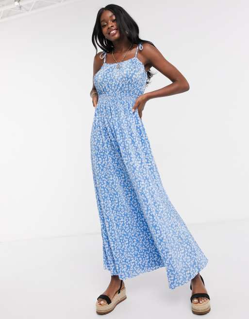 Asos white 2024 floral maxi dress