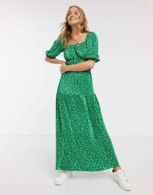 green maxi dress asos