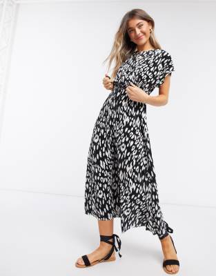 asos plisse midi dress