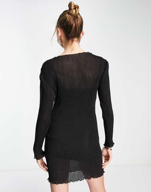 ASOS DESIGN plisse mini dress, 2 of 4