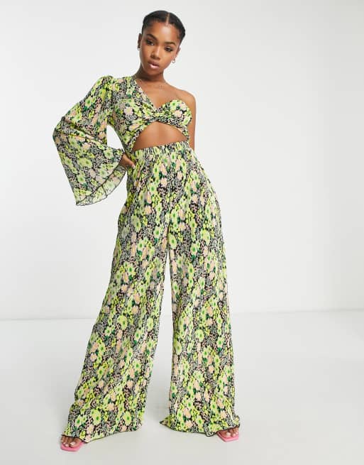 Plisse discount jumpsuit asos