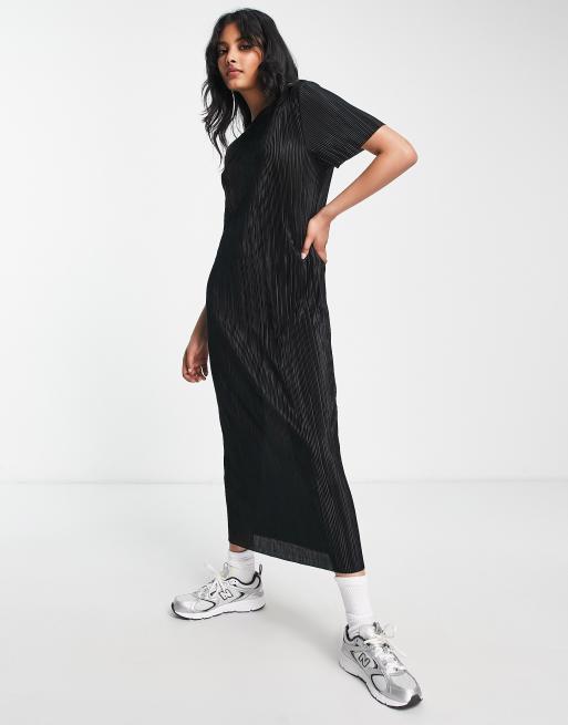 Midi black t store shirt dress