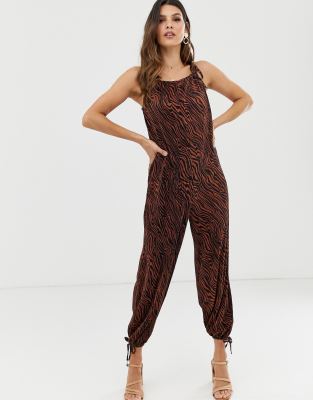 asos animal print jumpsuit