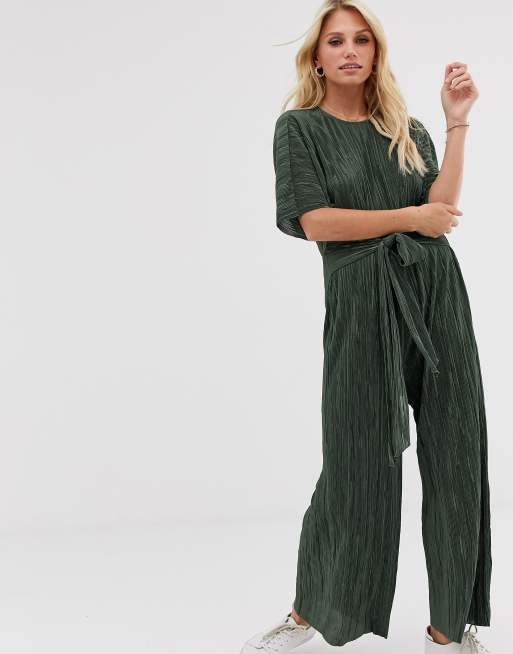 Asos store plisse jumpsuit