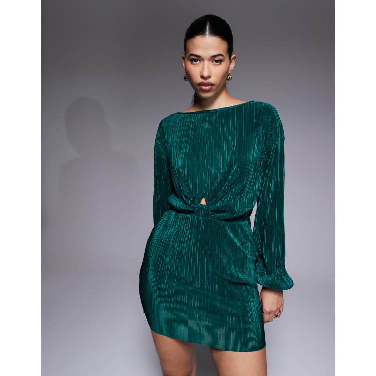 bottle green mini dress Siobhan Strapless Mini Dress Forest Green