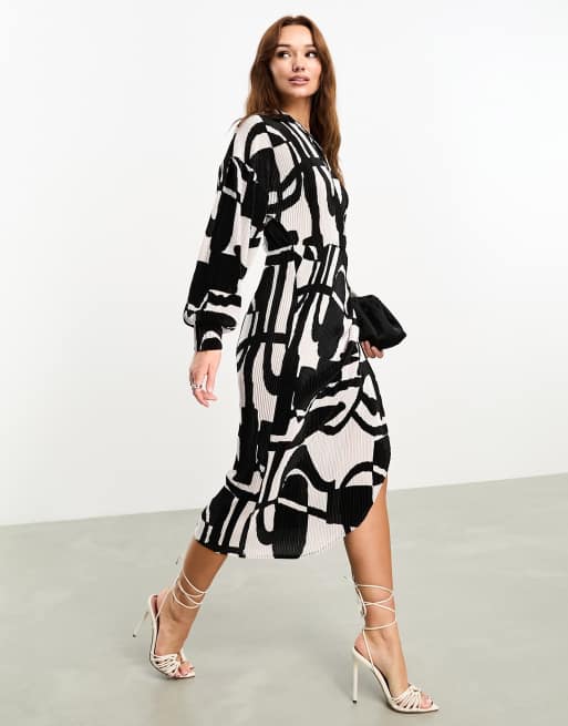 Asos geometric outlet dress