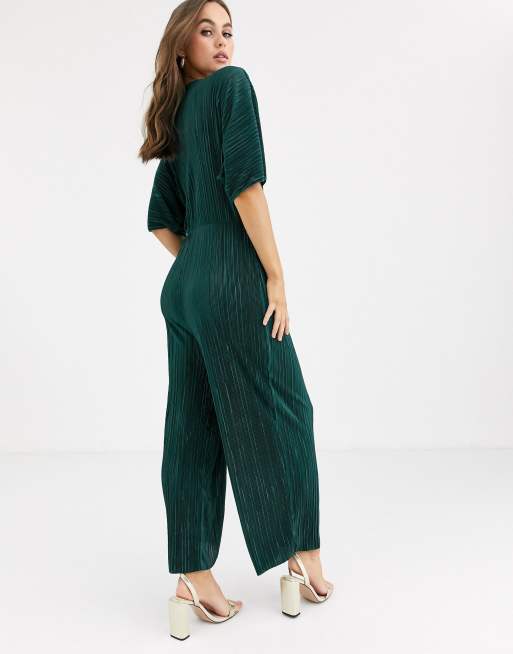 Asos plisse cheap jumpsuit