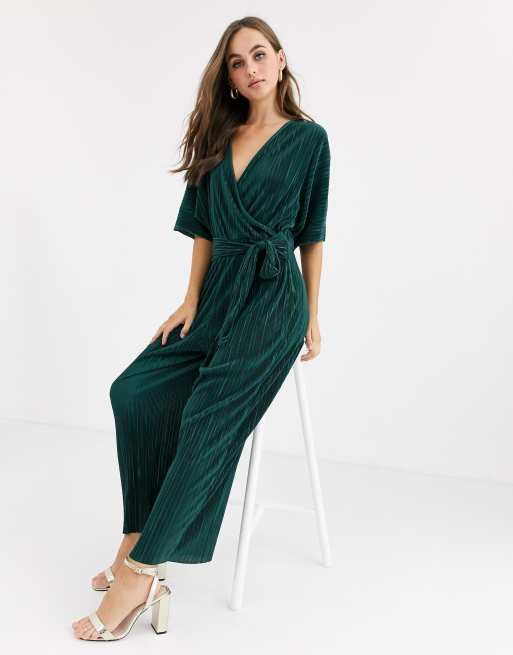 Wrap tie hot sale jumpsuit