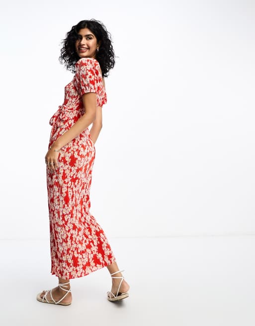 Asos floral midi online