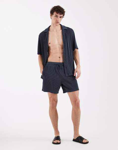 ASOS DESIGN – Plissiertes Set in Blau - view 1