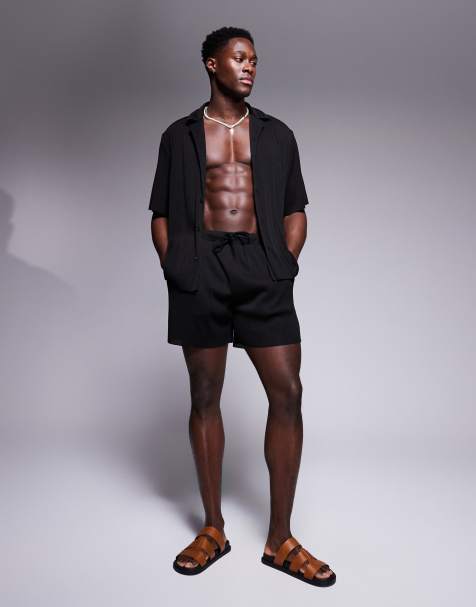 ASOS DESIGN – Plissiertes Set in Schwarz - view 1
