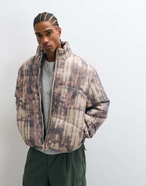 ASOS DESIGN plumífero con estampado camuflaje - view 1