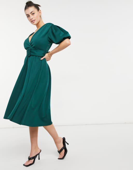 Asos green hotsell prom dress