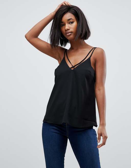 ASOS DESIGN Plunge Cami With Strap Detail | ASOS