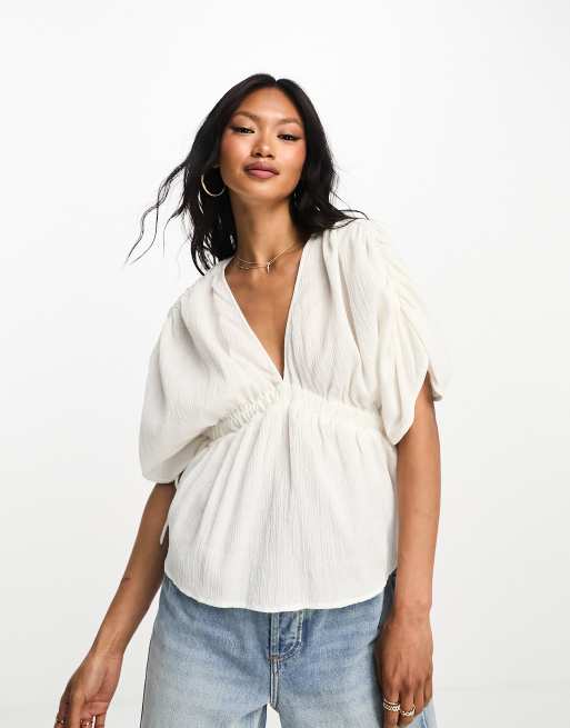 Free People Plunging Neckline Wrap Tops for Women