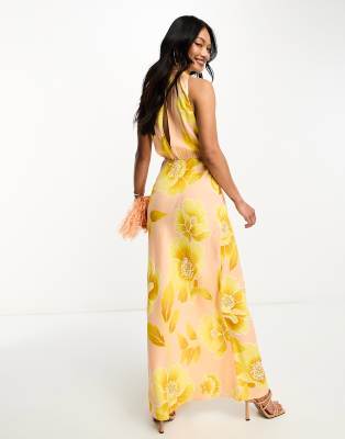 Asos halter sale maxi dress