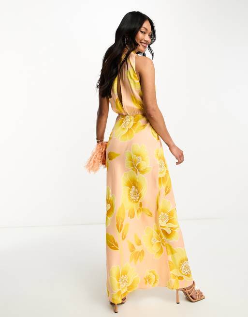 Asos floral store maxi dress