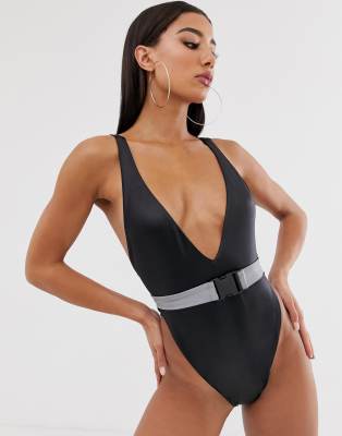 black belt swimsuit