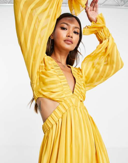 Plunge sales dress asos